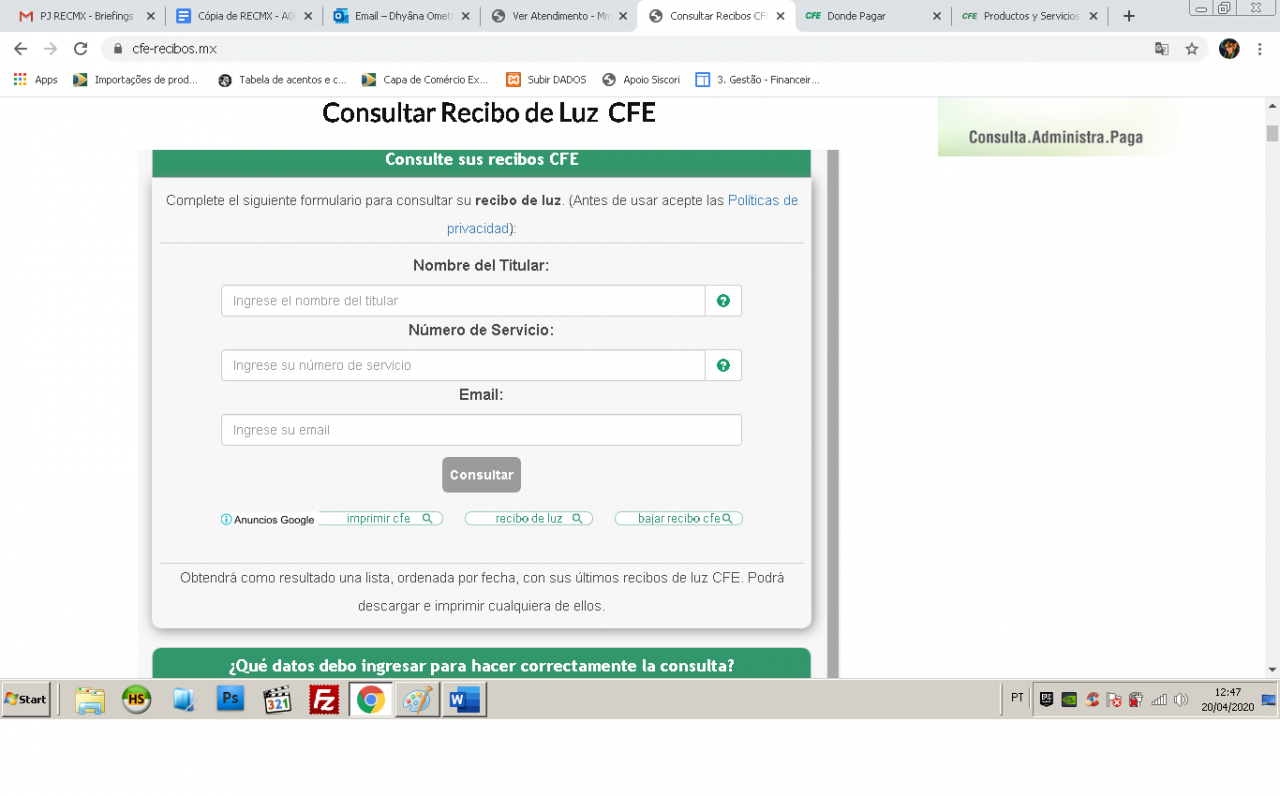 Cómo Actualizar Recibo De Luz Cómo Actualizar Recibo De Luz